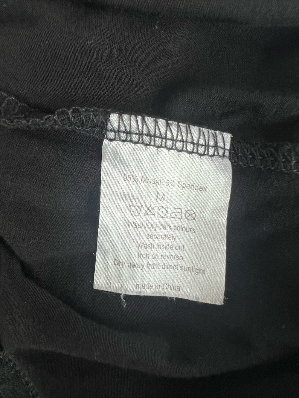 Black Wide‑Leg Drawstring Pants – Size Medium - Picture 2 of 6